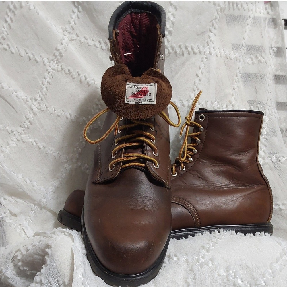 RARE Vintage Red‎ Wing 1212 Quilted Lining Work Boots USA Made Men's Size 14 EE